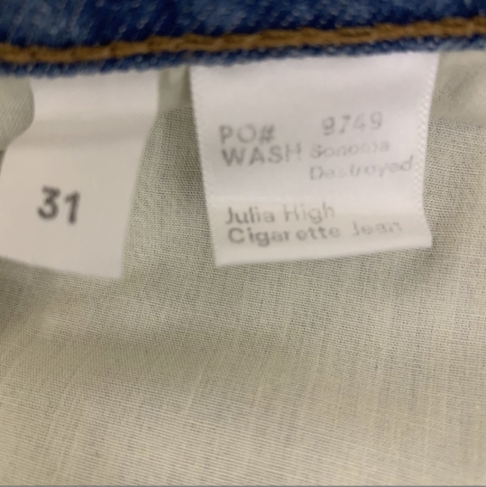 🌹♻️🇺🇲REFORMATION- Cigarette HIGH Waist JULIA JEAN Mom Straight Slim - Picture 8 of 8
